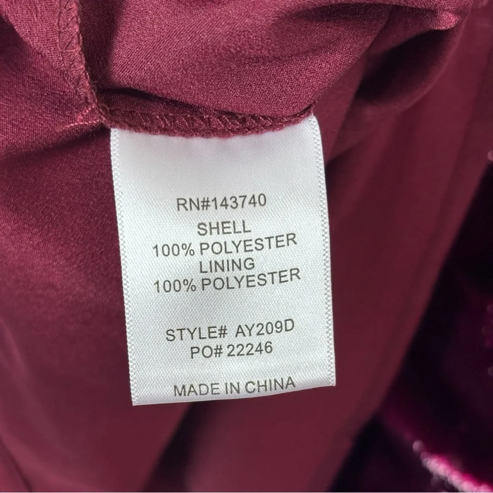 TUCKERNUCK HYACINTH HOUSE GAVIN GARNET SHIMMER SWING MINI DRESS - Picture 13 of 14